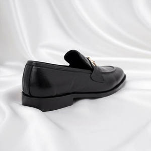 Nouvelles chaussures mocassins pour hommes en cuir véritable, faites à la main, de haute qualité, formelles, décontractées, noires, toutes tailles disponibles, chaussures de mariage - Product Image 3