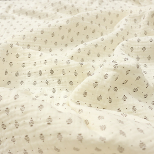 Tissu en mousseline de coton pur à 100 %, double gaze, imprimé pois <span class=keywords><strong>Wafu</strong></span> japonais et motifs floraux, pour literie et vêtements de bébé – Vente en gros - Product Image 2