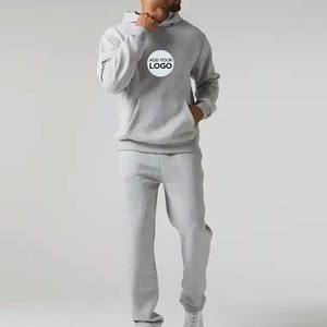 Chándal de tres mezclas Conjunto de chándal atlético para hombre Chaqueta con capucha y cremallera con pantalones Jogger Entrenamiento de invierno cómodo - Product Image 3