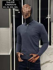 Pull décontracté pour homme d'hiver Anti-froissement Respirant Logo avant Imprimé jacquard Chaud 100% coton Manches longues - Product Image 4