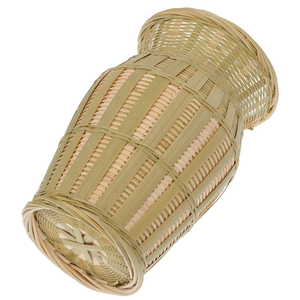 Jarrón de bambú tejido Beige hecho en Vietnam material ecológico para decoración del hogar y decoración de vajilla al por mayor - Product Image 2