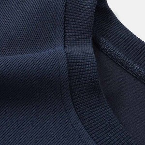 Sudadera con Capucha Extra Grande para Hombre, Color Azul Marino, Manga Larga, 100% Algodón, Felpa, Básica, de Alta Calidad - Product Image 4