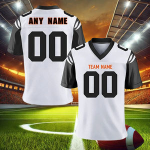 Uniforme de Fútbol Americano de Gran Tamaño, Tela de Malla Estilo Retro, Ajuste Personalizado, Ideal para Eventos - Product Image 5