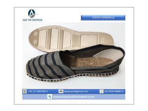 Alpargatas planas con patrón de rayas de estilo tradicional, zapatos lisos de Color sólido con costura de hilo de algodón, disponibles a precio barato - Product Image 4