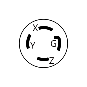 ผลิตภัณฑ์คุณภาพสูง NEMA L16-30 30A 480V ปรับปรุงทางเข้าหน้าแปลนล็อคสําหรับขั้นตอนการจัดงานกลางแจ้ง - Product Image 5