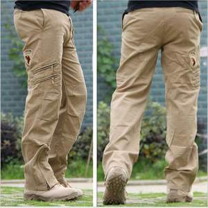 Pantalon de sport décontracté pour hommes 100% coton ample confortable plat Streetwear Hip Hop imprimé Jogger Cargo Pants - Product Image 6