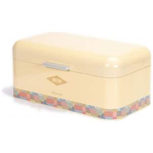 Kontensan EF06156 - Panera Rectangular de 9L con Diseño de Parches en Crema, Tapa con Bisagras, 209 x 365 x 120 mm, Contenedor de Almacenamiento de Alimentos - Product Image 3