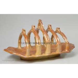 Classy looking sophisticated design metal toast racks with handmade intricate finishing for a charming dining experience - Product Image 5