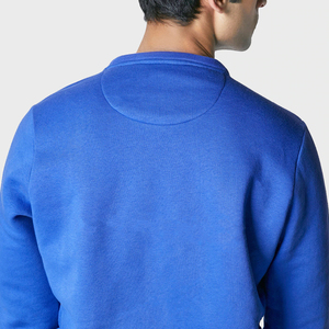 Sudadera de algodón 100% de alta calidad para hombre, logotipo personalizado, ropa deportiva de moda al por mayor con cuello redondo, patrón sólido para invierno - Product Image 4