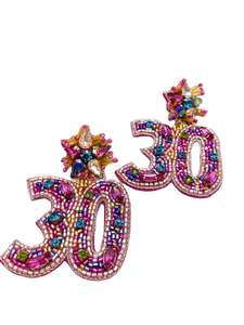 Boucles d'oreilles de luxe faites à la main multi-perles avec perles en céramique, bijoux festifs pour femmes, fournisseur en gros - Product Image 6