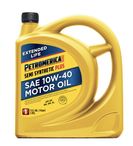 Huile moteur semi-synthétique PLUS anti-usure Petromerica SAE 10W-40, lot de 3, 5 quarts - Product Image 1