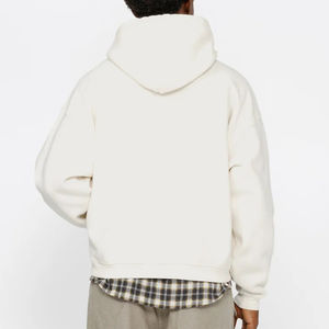 Sweat à capuche en coton PULLOVER grande taille 500gsm French Terry/coton polaire tricot solide printemps impression personnalisée broderie à capuche - Product Image 4