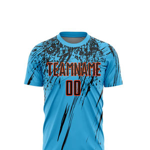 Maillots de football en gros, uniformes de football personnalisés pour équipe, t-shirts d'entraînement en polyester à séchage rapide, vêtements de sport respirants, unis et vierges - Product Image 4