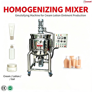 Stainless Steel Liquid Agitator Blending Vase Explosion Proof Motor Cosmetic Chemical Homogenizing Mixer Double Jacketed Milling - Product Image 1