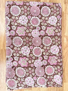 Gran oferta, tela de algodón 100%, suave, ligera, bloque de mano, diseños de flores impresas, bolsas de ropa para mujer, manualidades, directo de fábrica - Product Image 4