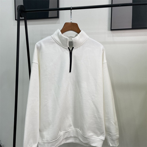 Sweat-shirt à capuche oversize pour femme à manches longues, 100% coton toile respirant, doublé, avec logo frontal - Product Image 3