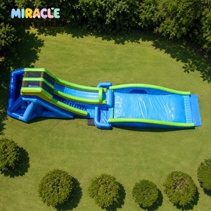 <span class=keywords><strong>Toboggan</strong></span> aquatique gonflable géant de qualité commerciale <span class=keywords><strong>avec</strong></span> plateforme d'atterrissage gonflable, <span class=keywords><strong>toboggan</strong></span> extérieur pour la location en parc aquatique - Product Image 3