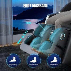 Sillón de Masaje de Cuerpo Completo con Masaje Shiatsu de Doble Núcleo, Reclinable de Gravedad Cero con Control de Calor en la Espalda Baja y Pantorrillas - Product Image 4