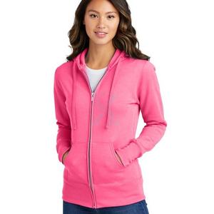 Sudaderas con capucha de mujer de alta calidad con bolsillos de color sólido de manga larga bordados-Uso de moda con sudaderas con cremallera suelta - Product Image 5