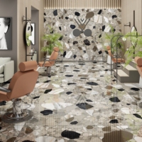 Carreaux de sol et de mur en céramique haute brillance 1200x1800mm - Design moderne, résistants aux acides, antidérapants, isolation thermique 10-12mm