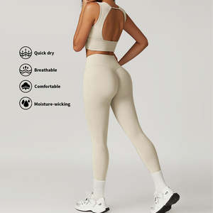 Ensembles de vêtements de fitness et de yoga pour femmes personnalisés vêtements de sport durables à séchage rapide pour femmes - Product Image 3