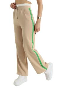 Pantalon cargo décontracté à taille haute avec poches latérales à rabat, pantalon de jogging pour femme, idéal pour l'entraînement et la course à pied - Product Image 4