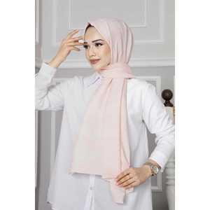 Voile et masque plissés rose poudré pour la protection solaire - Product Image 1