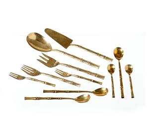 Ensemble de couverts couverts Design attrayant Vaisselle en laiton Ensemble de couverts pour la maison et les décorations de fêtes de mariage. - Product Image 5