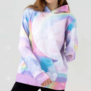 Sweat-shirts ajustables tie-dye pour femmes, prix abordable, qualité supérieure, anti-rides, respirants, à manches longues - Product Image 4