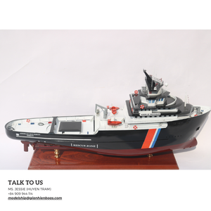 ABEILLE BOURBON Modelo de barco comercial de madera de alta calidad Estilo náutico Técnica pintada Hecho en Vietnam - Product Image 1