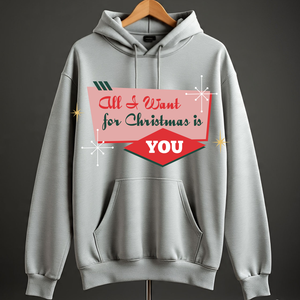 Men's Christmas <b>Tree</b> Printed Hoodie Cotton Knitted Casual Winter Sweatshirt Front Logo Pocket Design Regular Fit - Product Image 5
