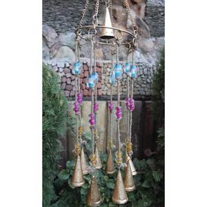 Handmade 9 Metal <b>Bell</b> Windchime Indoor/Outdoor Garden Patio Decoration Technique Casting - Product Image 3