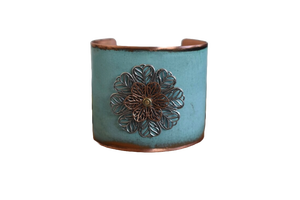 2024 Christmas Gift Ladies Shoulder Handbags UK Wide Green Patina Finish <b>Bangles</b> Cuff one of a kind festival Jewelry - Product Image 5