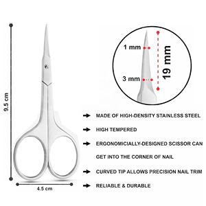 Tijeras de Precisión con Punta de Flecha de Acero Inoxidable para Manicura y Cuidado de Uñas, Herramientas de Belleza, Proveedor OEM, Venta al Por Mayor - Product Image 4