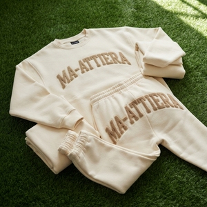 Conjunto de Sudadera con Capucha y Pantalones Jogger de Felpa Crema para Mujer, Ropa Deportiva Informal para el Hogar - Product Image 5
