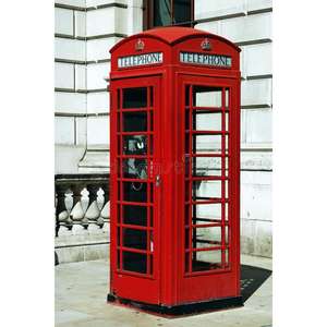 Cabina telefónica roja más vendida, pantalla de calle de Londres, pantalla de suelo grande personalizable decorativa, cabina telefónica, artículos para exteriores - Product Image 1
