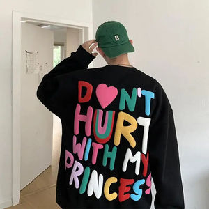 Haute qualité 3D mousse Logo goutte épaule polaire graphique Puls taille Streetwear unisexe personnalisé bouffée impression à capuche - Product Image 6