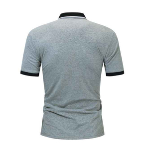 เสื้อโปโลแขนสั้นสำหรับผู้ชายเสื้อปักลายโลโก้ถักไม่ยับสำหรับฤดูร้อน - Product Image 6