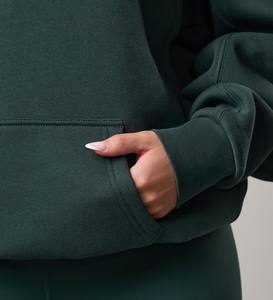 Pull à capuche d'hiver de haute qualité pour femmes avec poche kangourou Nouvelle mode Vêtements décontractés Fabricant OEM Surdimensionné Idéal - Product Image 3