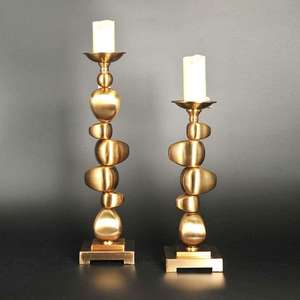 Bougeoir en laiton artisanal unique avec de superbes motifs traditionnels pour les temples décor spirituel collectionneurs d'antiquités et cadeaux - Product Image 4