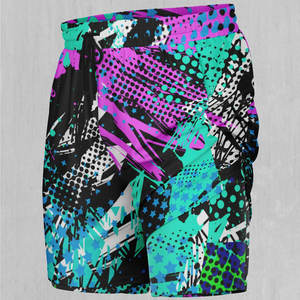 Pantalones Cortos Deportivos Casuales de Doble Capa Sublimados, 100% Poliéster, para Gimnasio, Playa, para Hombre - Product Image 6