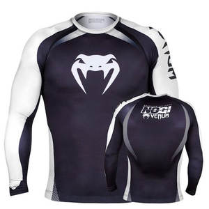 MMA BJJ Rash Guards Compresión Ajuste Anti UV Equipo de entrenamiento Jiu Jitsu Kimono de Jiu Jitsu Traje sublimado personalizado - Product Image 6