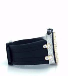 Reloj de Lujo con Incrustaciones de Moissanita para Él, con Correa de Goma, Elegante Reloj de Pulsera con Diamantes para Hombre, Regalo para Hombre - Product Image 2