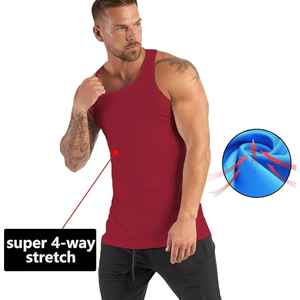 เสื้อกล้ามแขนกุดสำหรับผู้ชายเสื้อออกกำลังกายพิมพ์ลายสำหรับเล่นยิมฟิตเนสออกกำลังกาย - Product Image 1