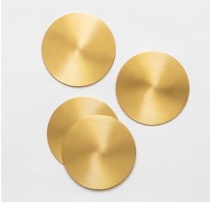 Dessous de verre en métal de qualité supérieure artisanale artistique avec motifs floraux gravés pour les cadeaux et la décoration de table élégante - Product Image 5