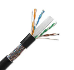 Kabel jaringan kualitas terbaik CAT6 1000ft massal UTP Plenum nilai tembaga Solid FTP kucing 6A Lan
