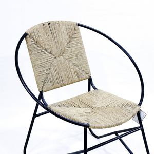 Chaise en corde de jute et métal Comehome, vente chaude, mobilier de salle à manger moderne, durable et robuste - Product Image 4