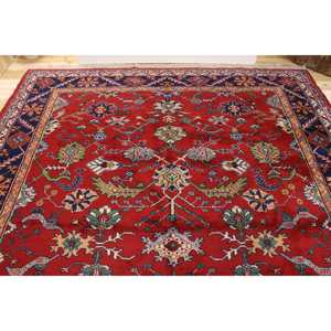 Tapis vintage 8,1x10,3 pi (248x313 cm), tapis persan turc rouge - Product Image 3