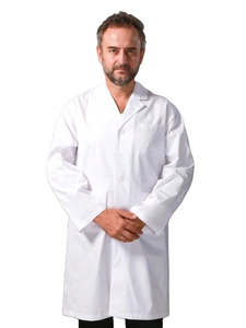 Bata de Laboratorio Médica Blanca para Hombre, Uniforme Profesional de Doctor, Bata Larga para Personal Clínico, Cuello de Solapa, Bata de Atención Médica Personalizada - Product Image 2