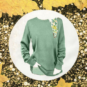 Sweat-shirt à capuche décontracté pour femme, col rond, en polyester et coton, confortable - Product Image 2